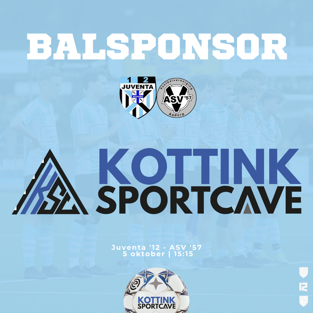 Kottink Sportcave balsponsor bij Juventa ‘12 – ASV ‘57